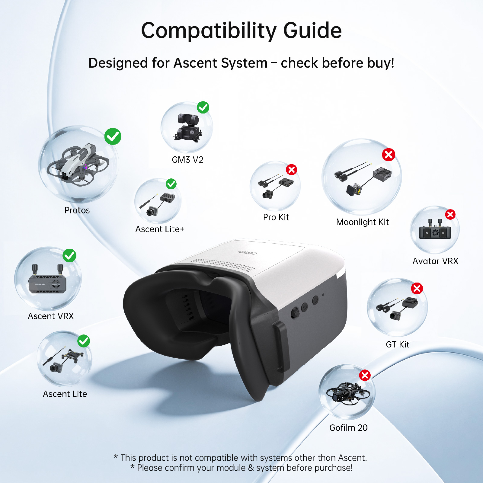 แว่นตา CADDXFPV WALKSNAIL Asce - Skyzone Cobra X V2 Fpv Goggles บทวิจารณ์และราคา