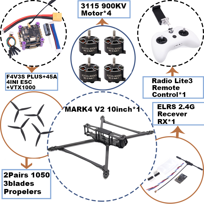 MARK4 V2 โดรนแข่ง FPV คาร์บอนไ - Radiomaster Ranger 2.4Ghz Elrs Module บทวิจารณ์และราคา