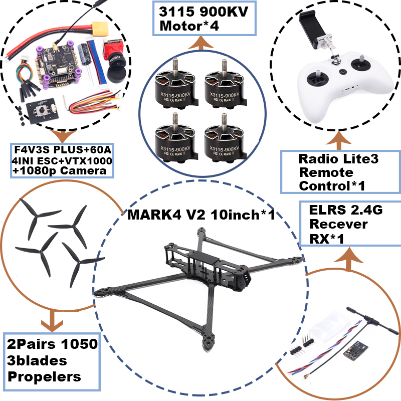 MARK4 V2 โดรนแข่ง FPV คาร์บอนไ - Radiomaster Ranger 2.4Ghz Elrs Module บทวิจารณ์และราคา