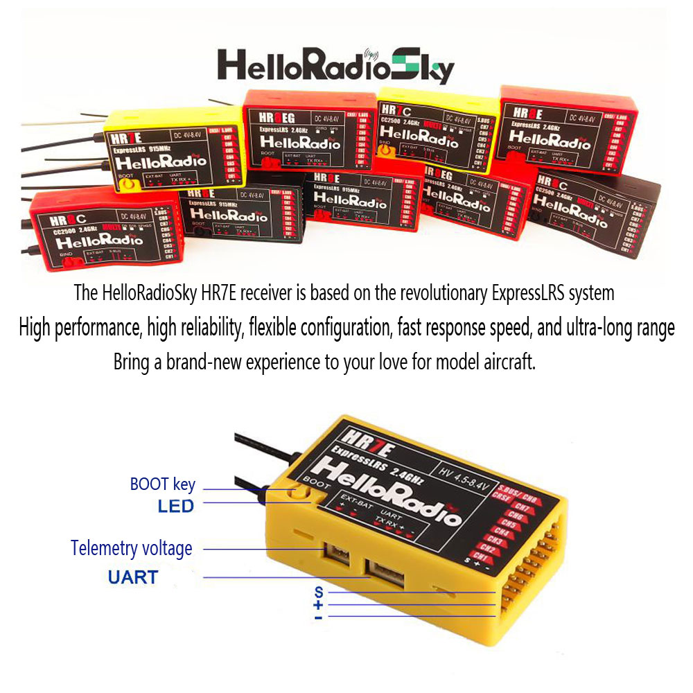 HelloRadio HR7E ELRS PWM 7CH R - Radiomaster Ranger 2.4Ghz Elrs Module บทวิจารณ์และราคา